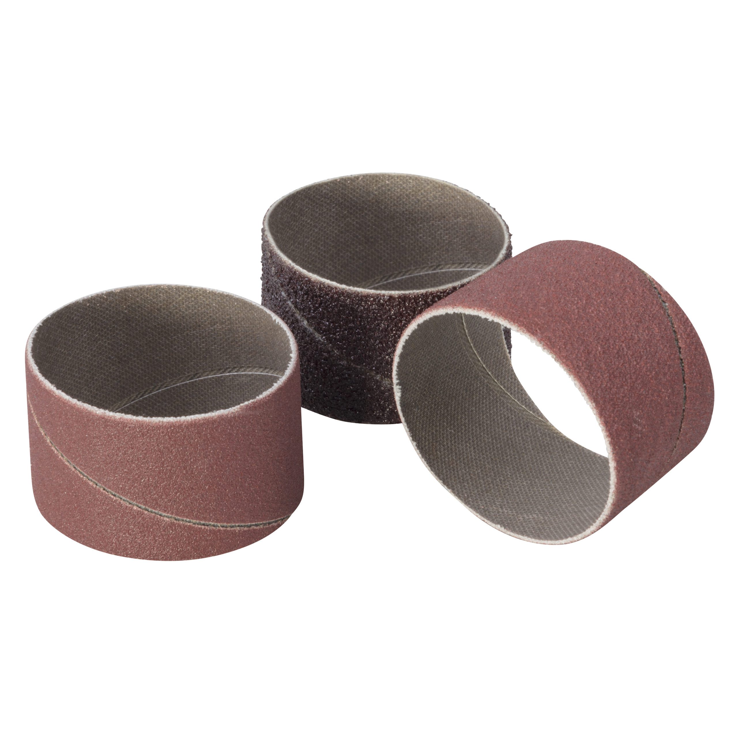 3 BANDES ABRASIVES POUR CYLINDRE DE PONCAGE ø 45 MM POUR PERCEUSE