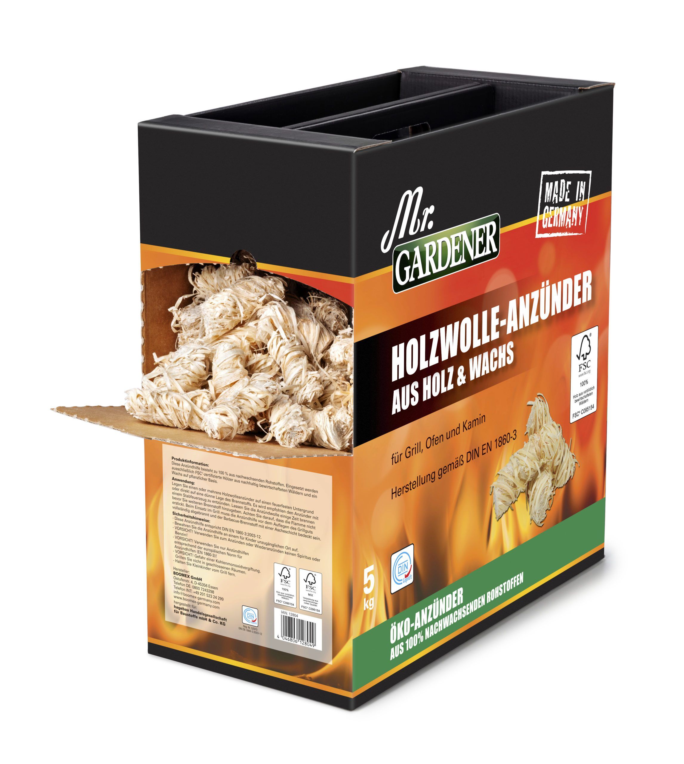 Allume-feu Écologique Flammburo 5 Kg – Barbecue Cheminée – Sans Plastique – Neuf