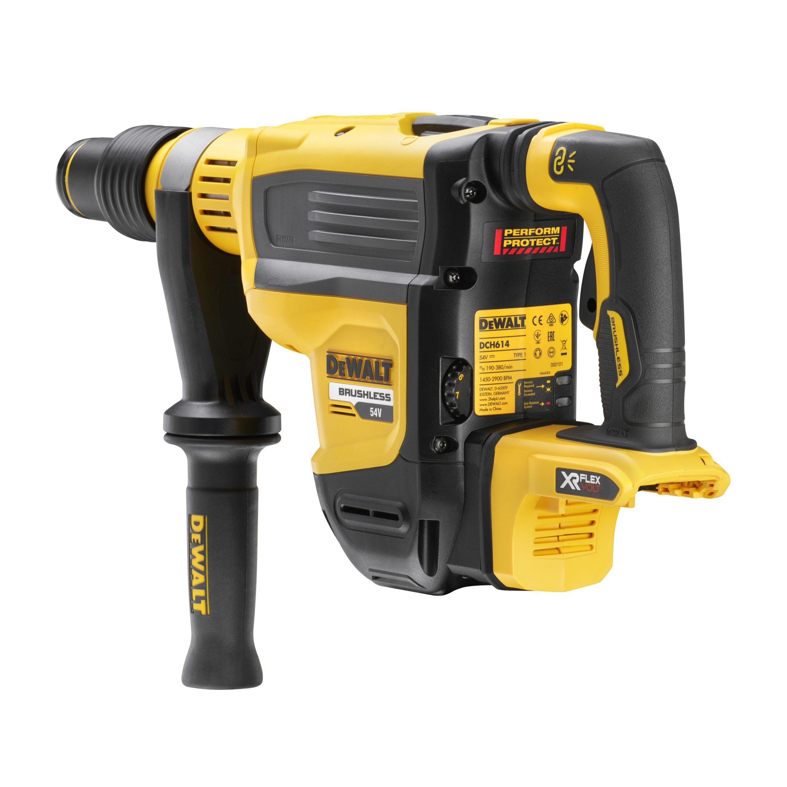 PERFORATEUR BURINEUR XR FLEXVOLT 54V SDS-MAX 45 MM DCH614N-XJ - Bâtiself