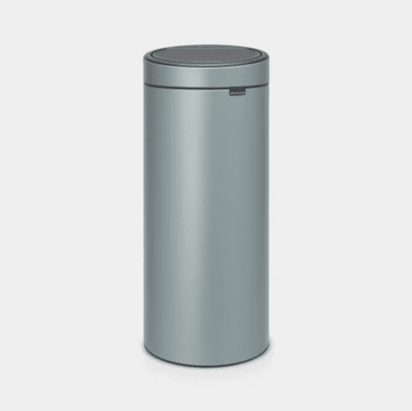 Poubelle 30 Litres Touch Menthe Métallique