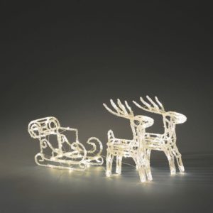 Traîneau de rennes LED