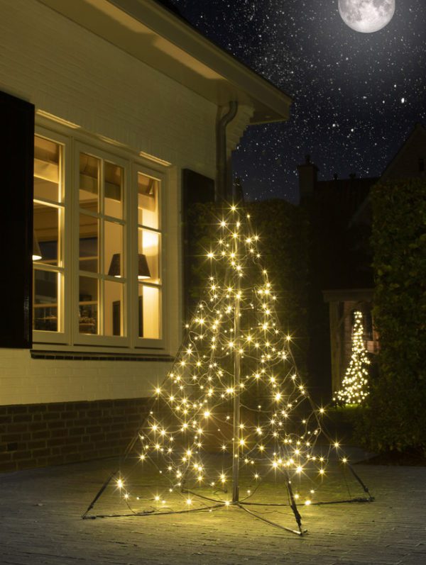 Lumières de Noël sapin Neige LED blanc chaud 1,5 mètre