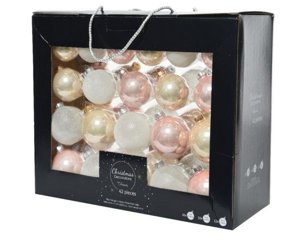 Coffret Boule en Verre Emaille Paillette