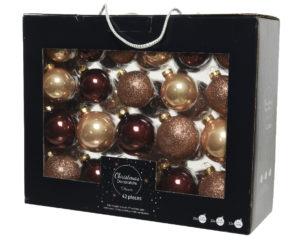 Coffret Boule en Verre Emaille Paillette