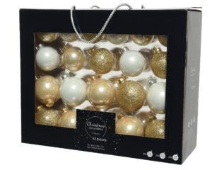 Coffret Boule en Verre Emaille Paillette