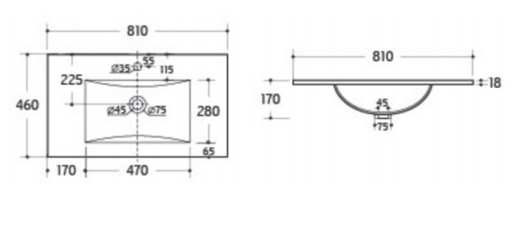 Plan Vasque en Céramique