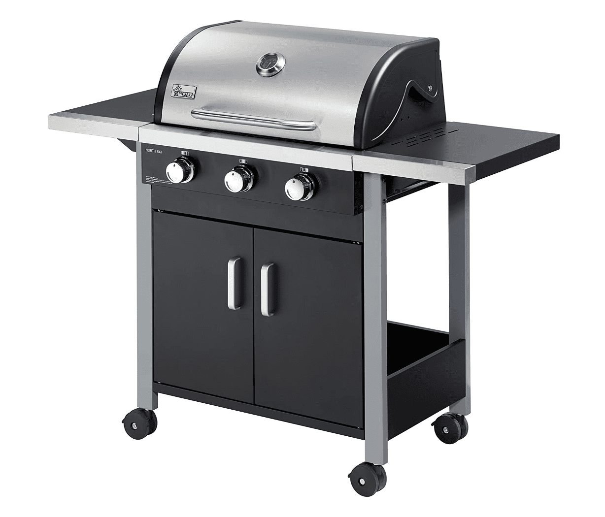 Barbecue de jardin avec couvercle - baril G8057