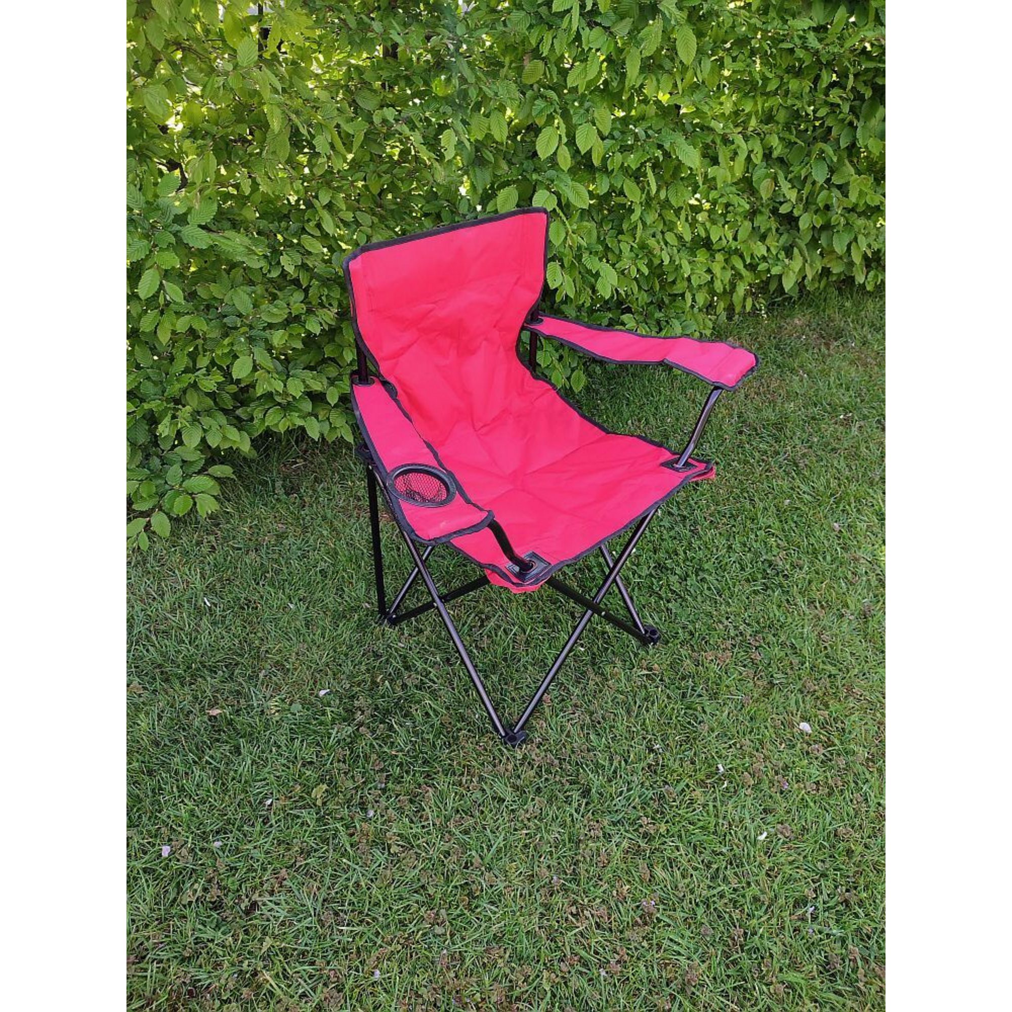 Chaise de Camping Pliante Rouge