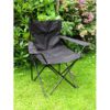 Chaise de Camping Pliante Noir