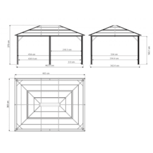 Pergola de Jardin Meridien