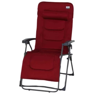 Chaise longue réglable rouge