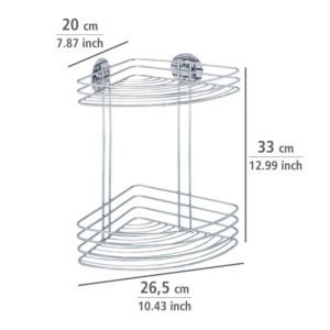 Étagère d'angle à 2 niveaux à fixer Turbo-Loc®