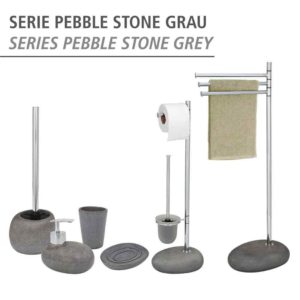 Porte-serviettes Pebble Stone gris