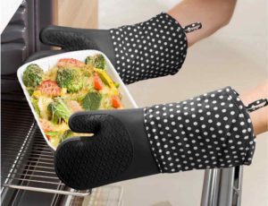 Gants de cuisine Silicone noir