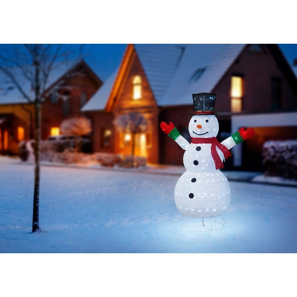 Bonhomme de neige pliable blanc