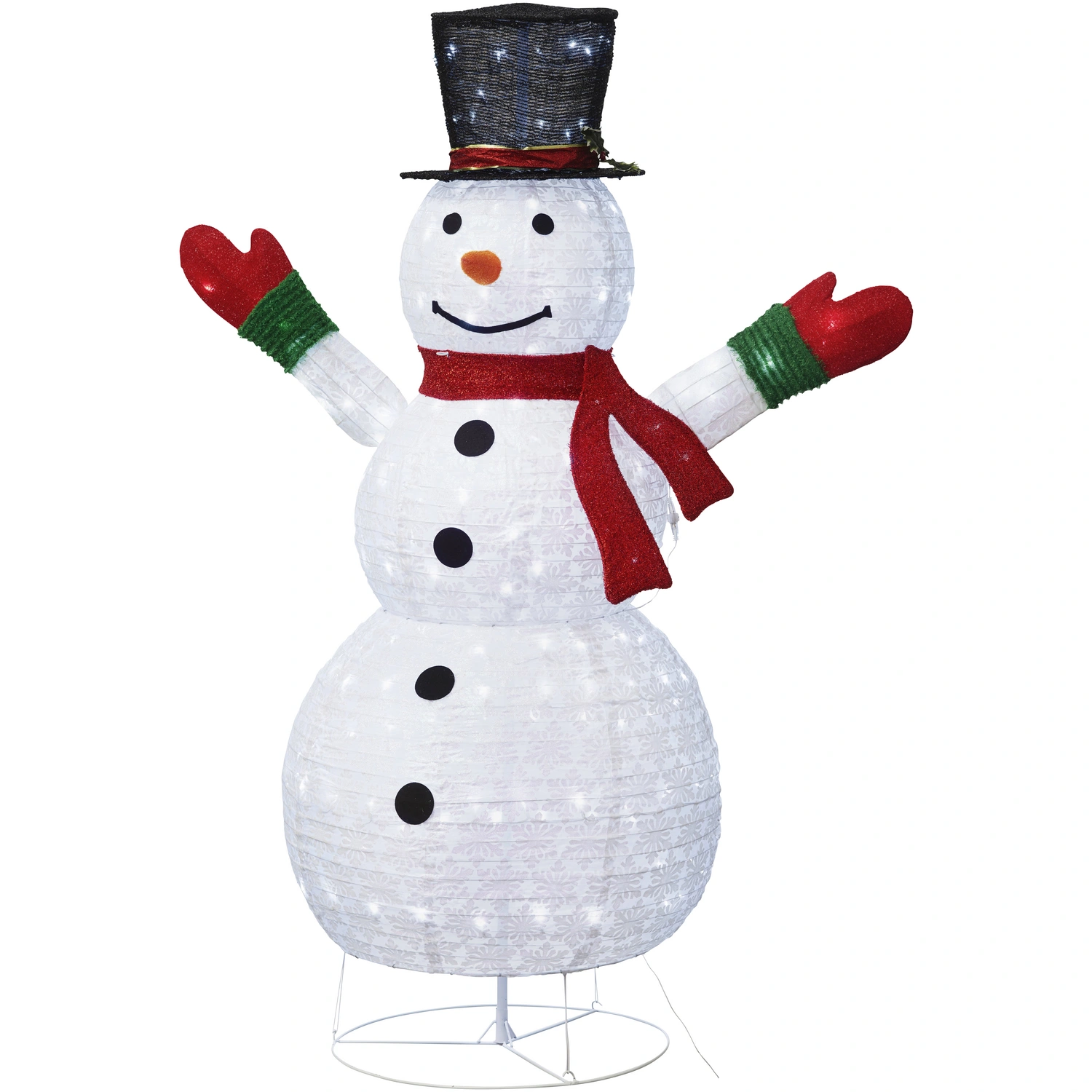 Bonhomme de neige pliable blanc