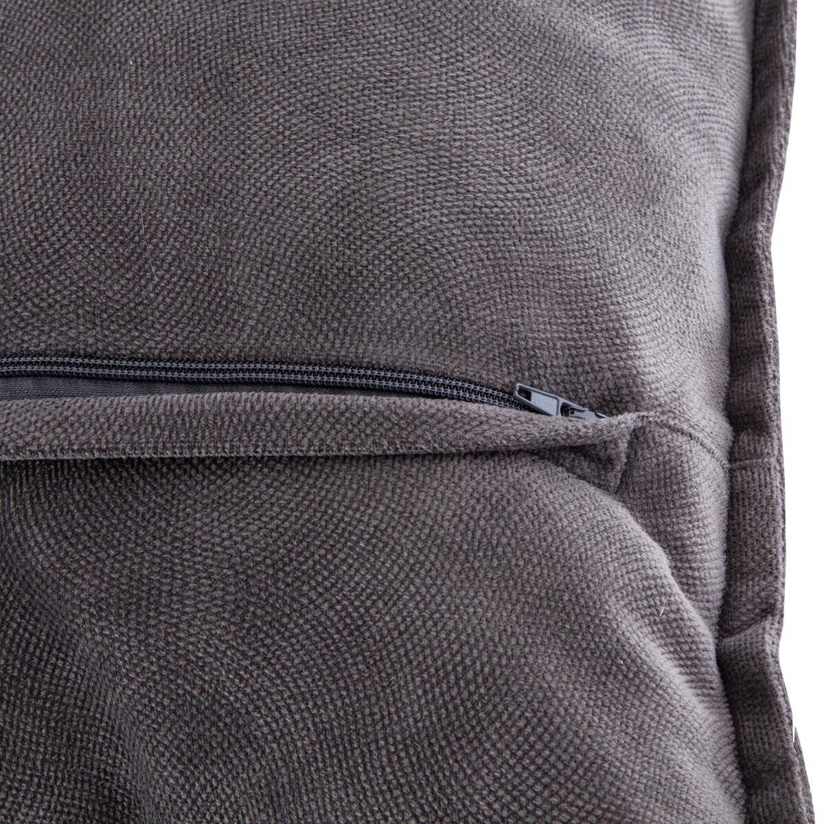 Coussin "Lilou" coton Gris ardoise