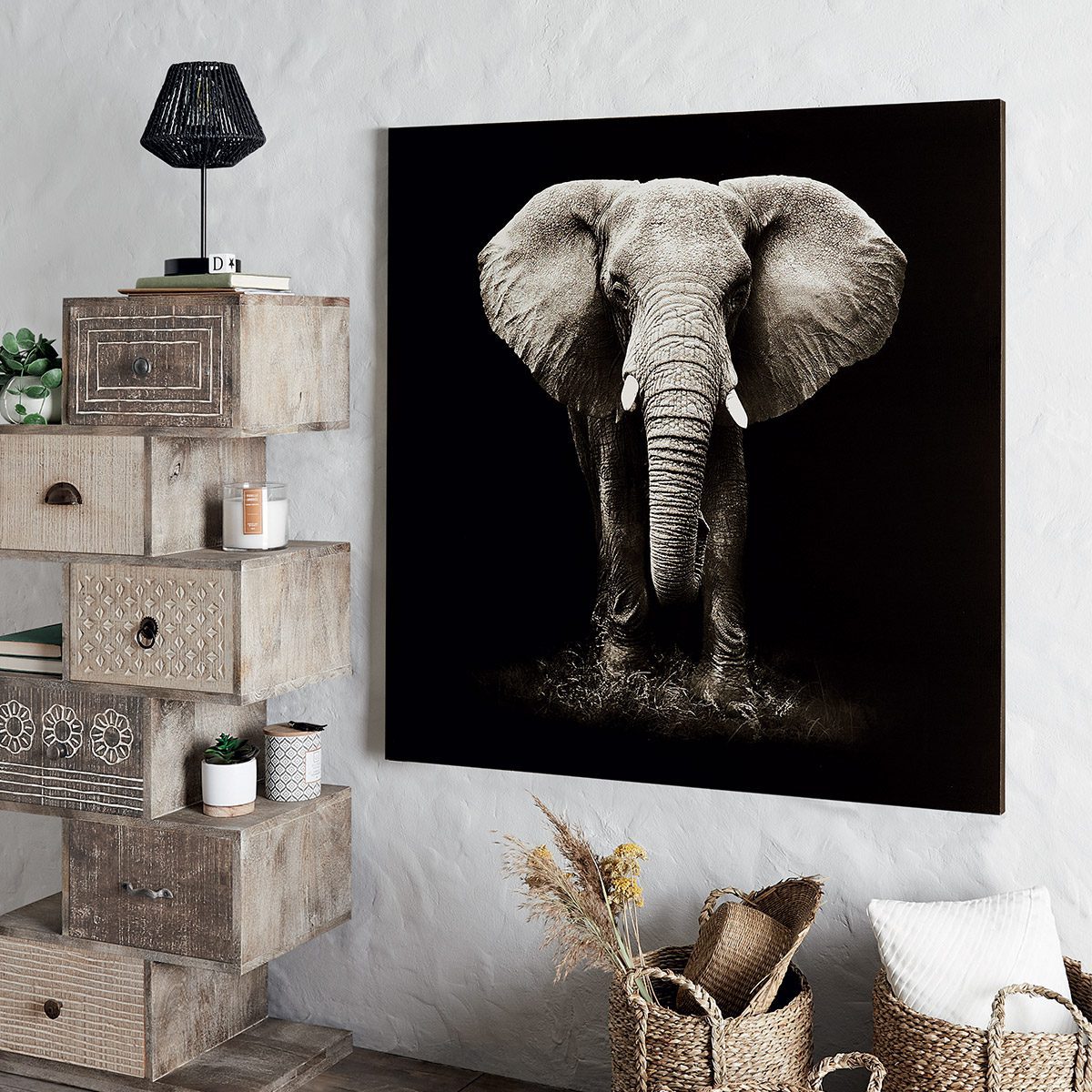 Toile imprimée "Animaux"