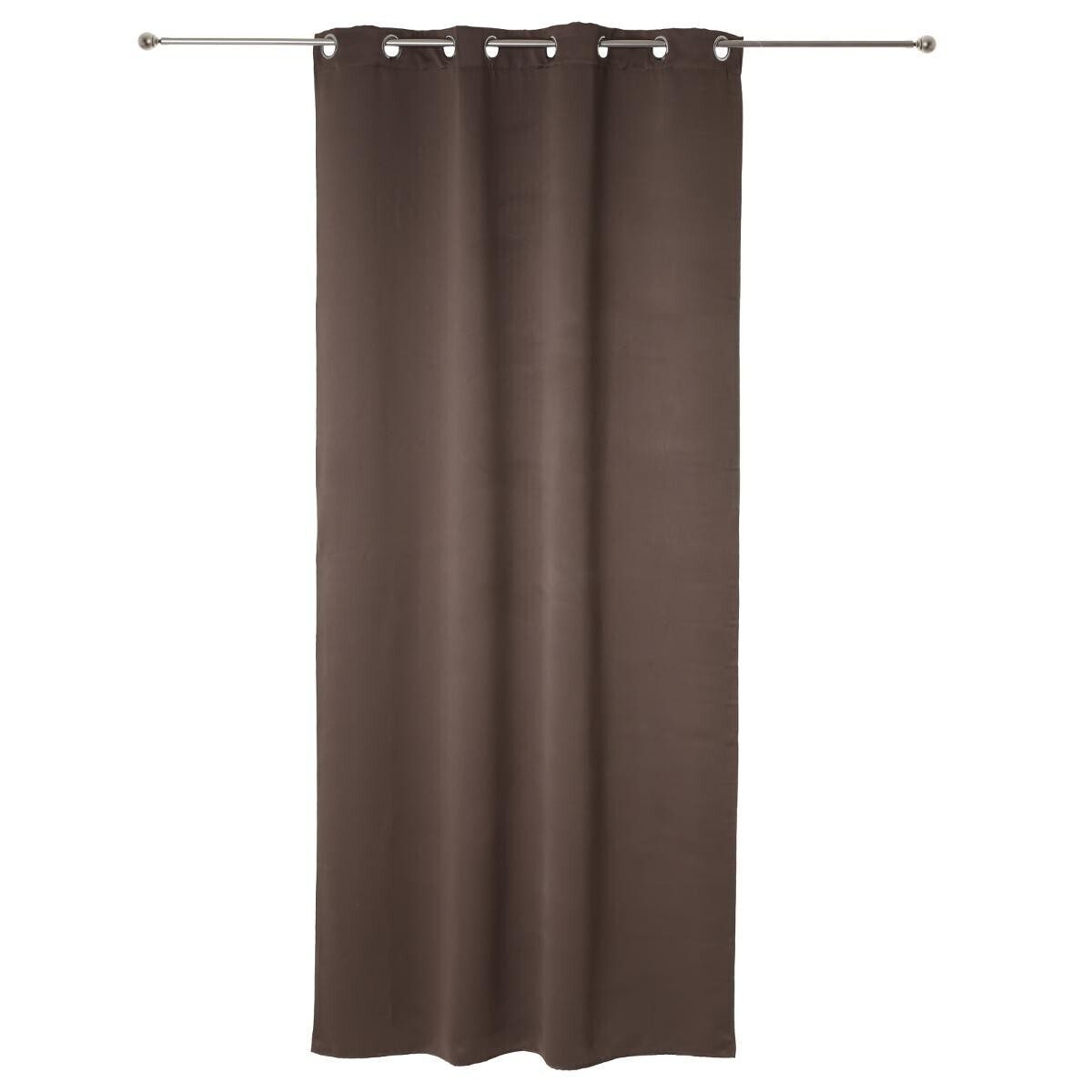 Lot de 2 rideaux occultants Gris taupe