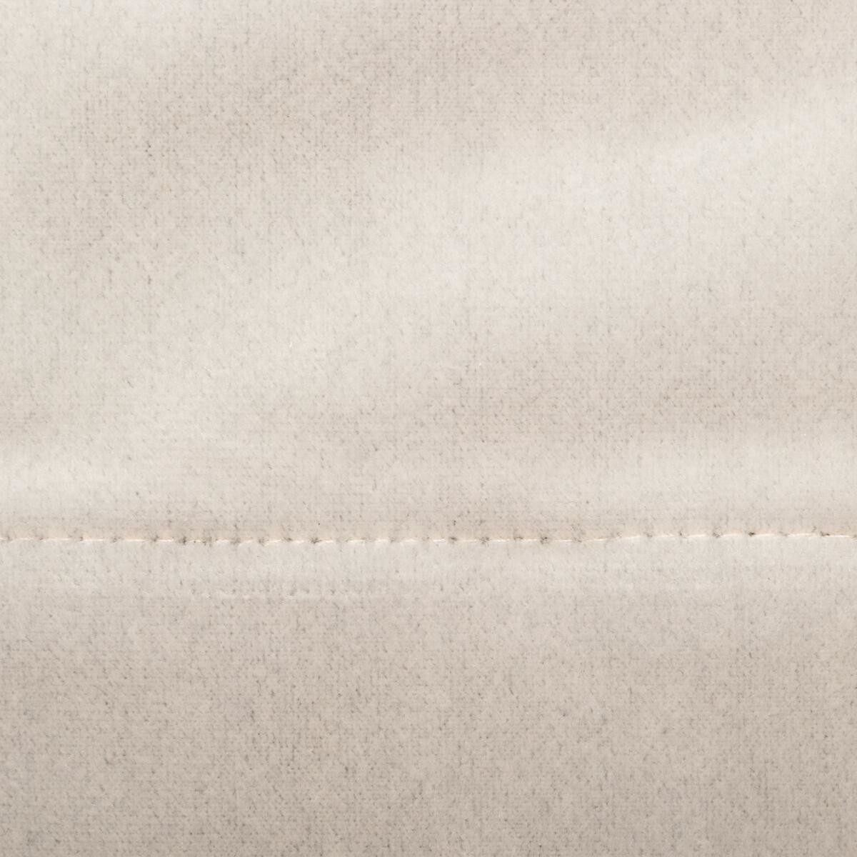 Rideau occultant "Dolce" velours Blanc ivoire