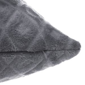 Coussin losanges flanelle Gris ardoise