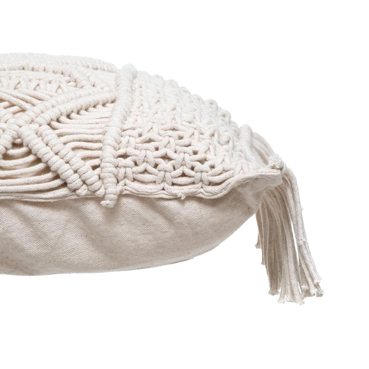 Coussin "Macramé" Blanc ivoire