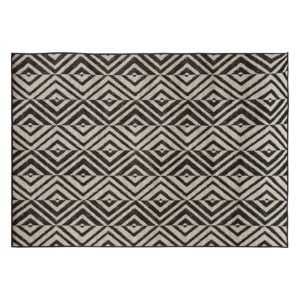 Tapis intérieur/extérieur Noir et blanc